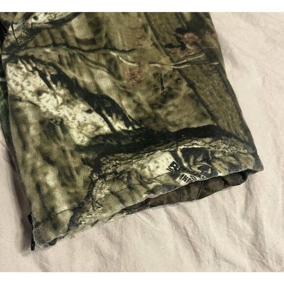 Red Head Camo Insulated Silent-Hide Thermolite Bib Overalls Boys Youth Large - Picture 8 of 11